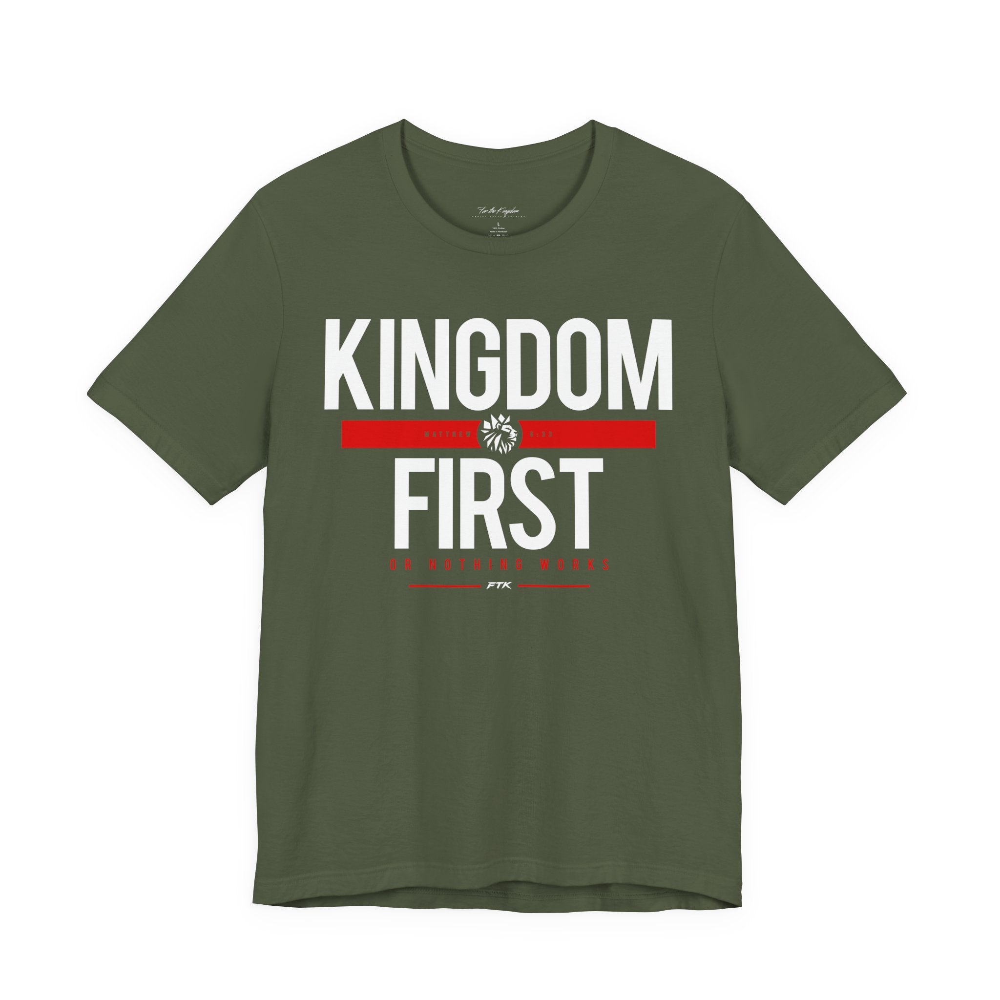 Kingdom First T-Shirt — Faith-Based Inspirational Tee