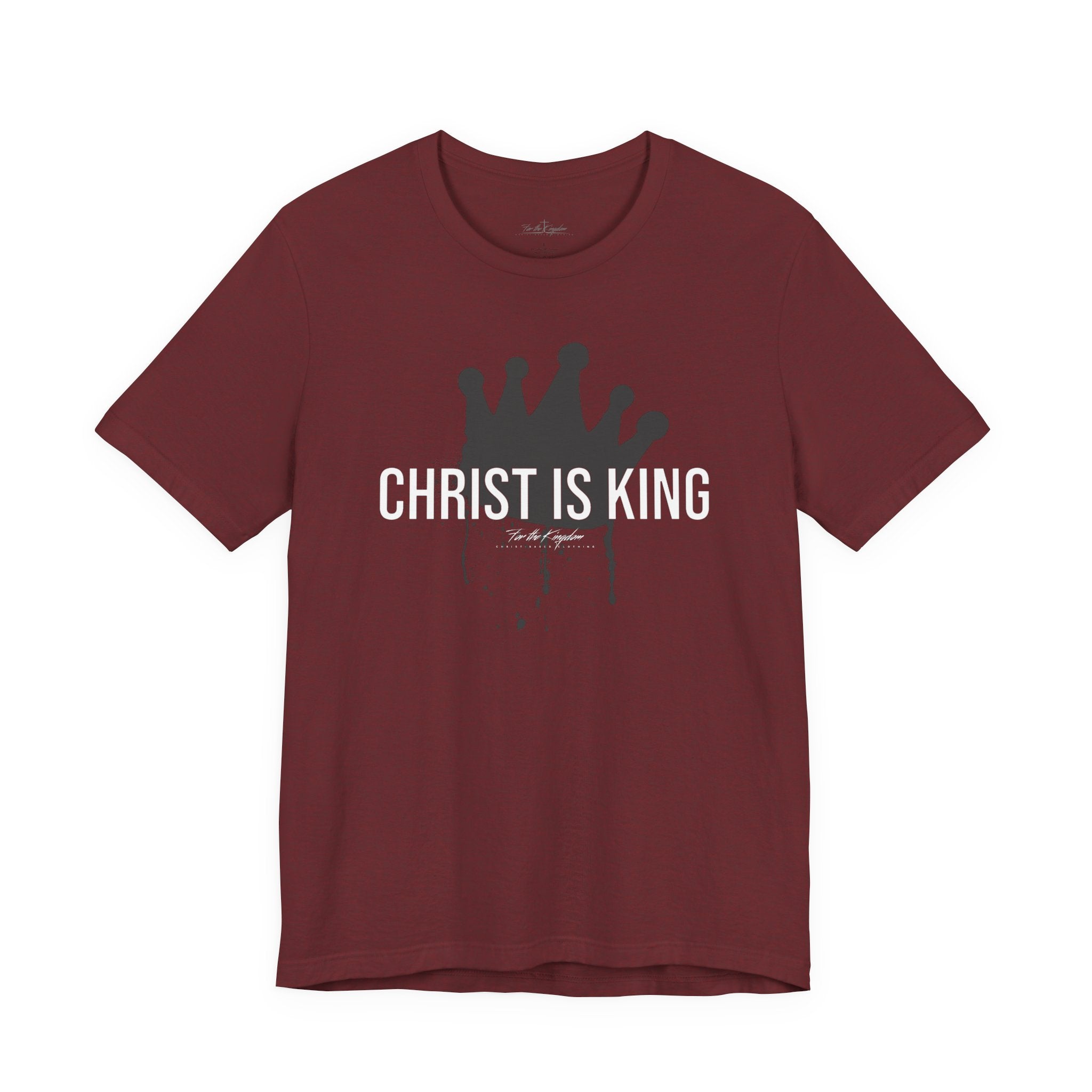 Christ Is King Crown Light Pallete Tee — Christian Faith Shirt