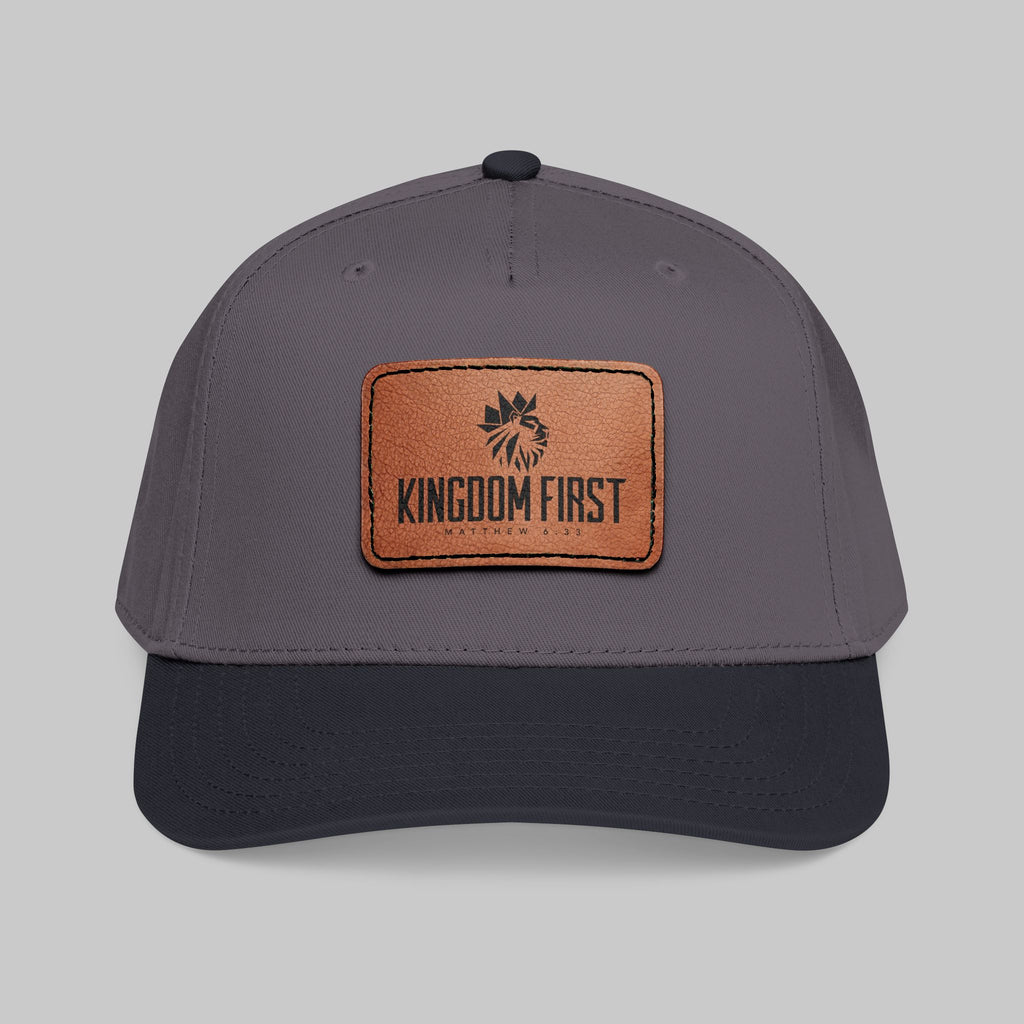 Kingdom First Leather Patch Baseball Cap