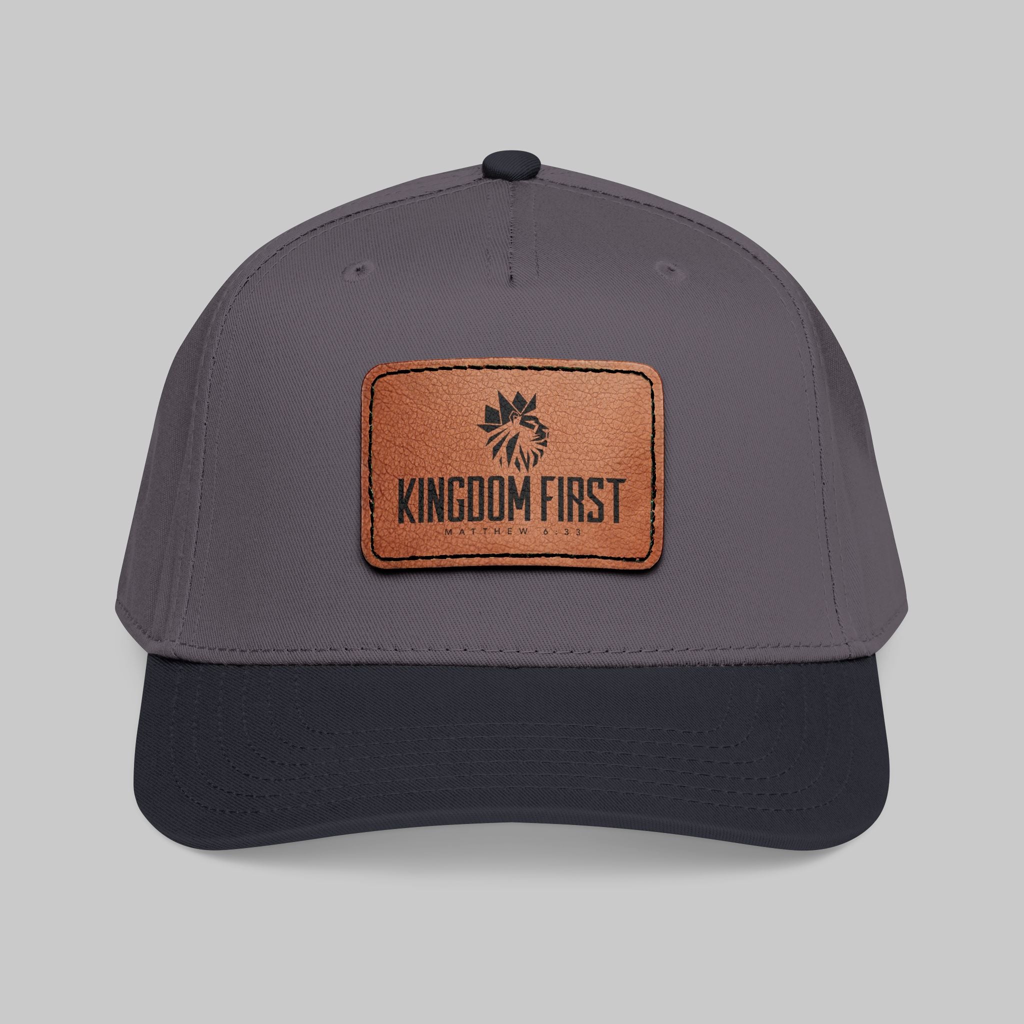 Kingdom First Leather Patch Baseball Cap