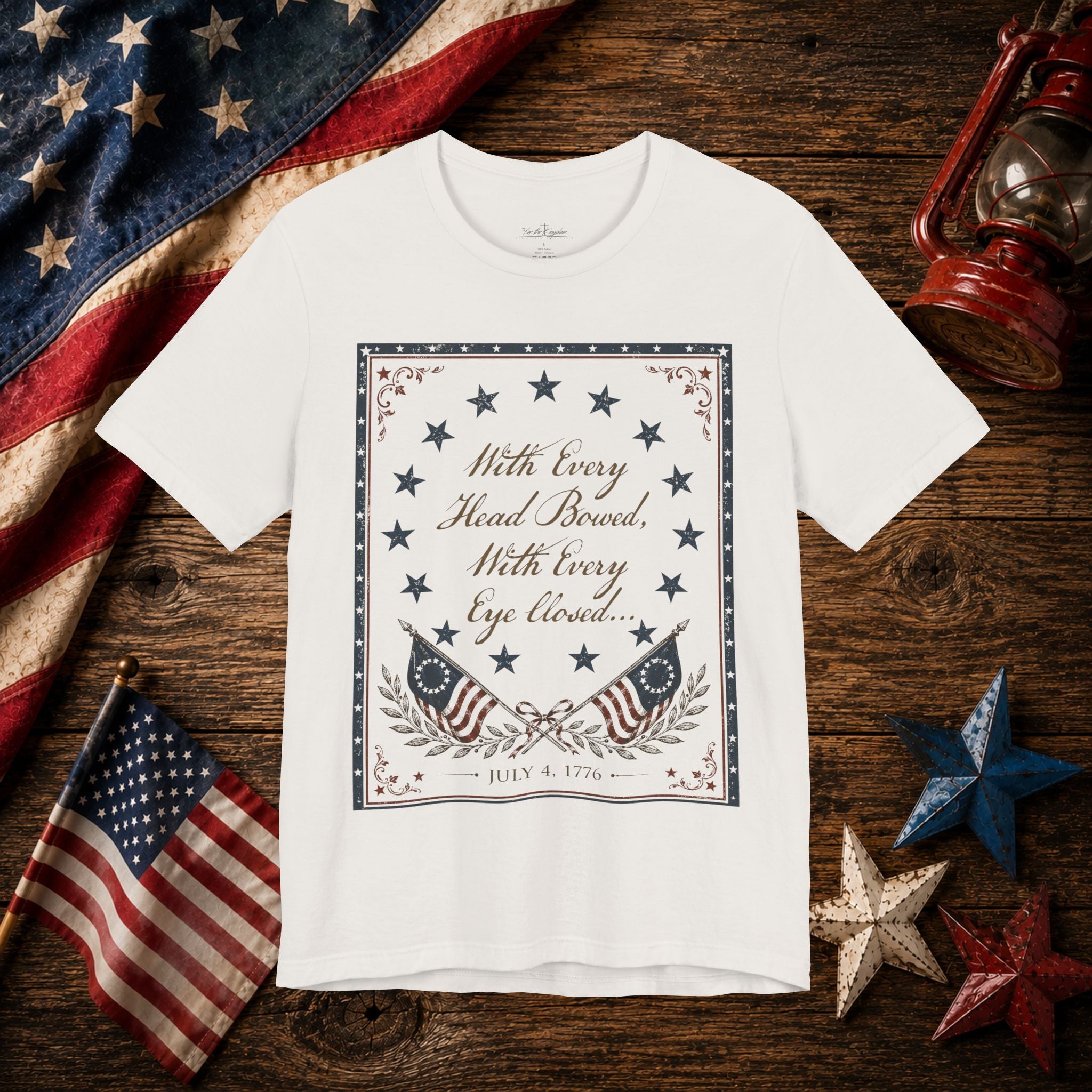 With Every Head Bowed... Patriotic Vintage Shirt