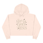 Just a Girl in Love with Jesus - Christian Crop Hoodie
