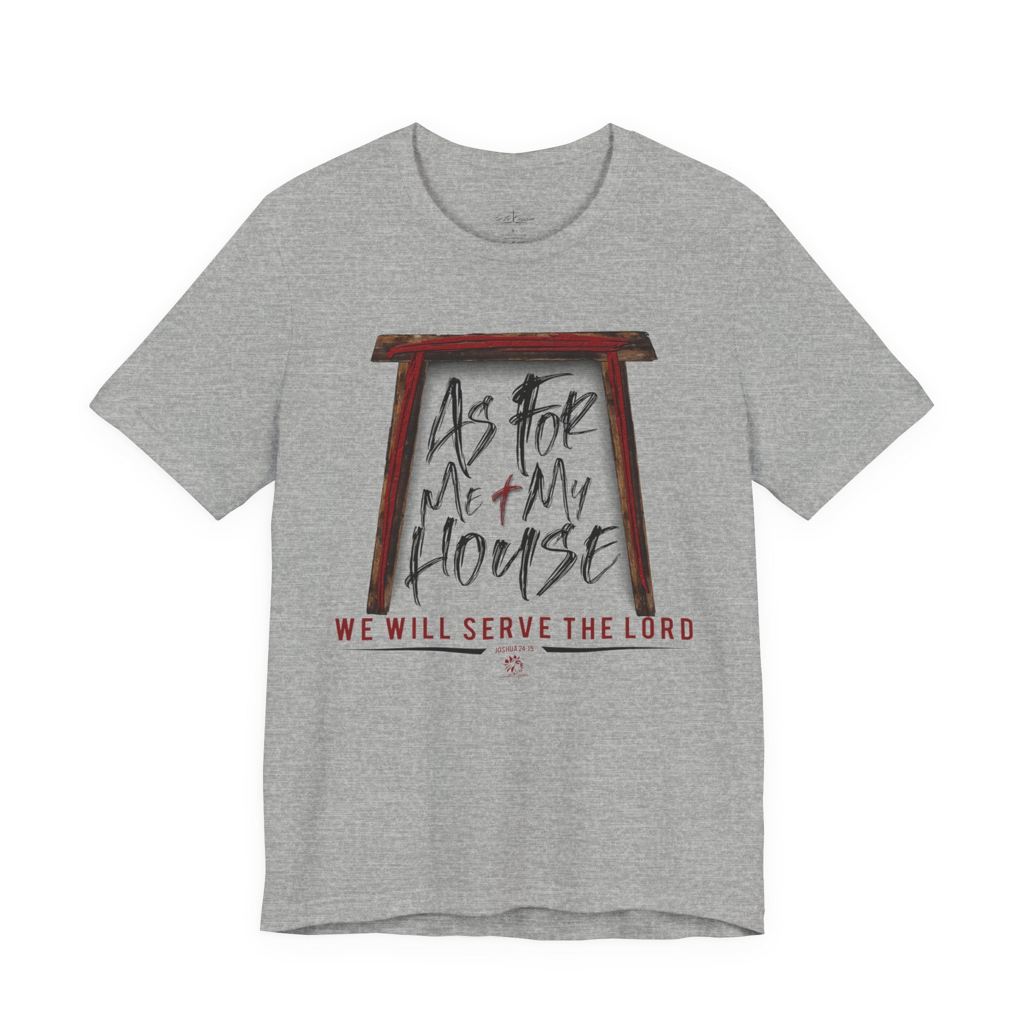 “As For Me & My House" Dark Pallete Christian Tee