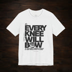 Every Knee Will Bow Dark Palette Tee — Christian Faith Graphic T-Shirt