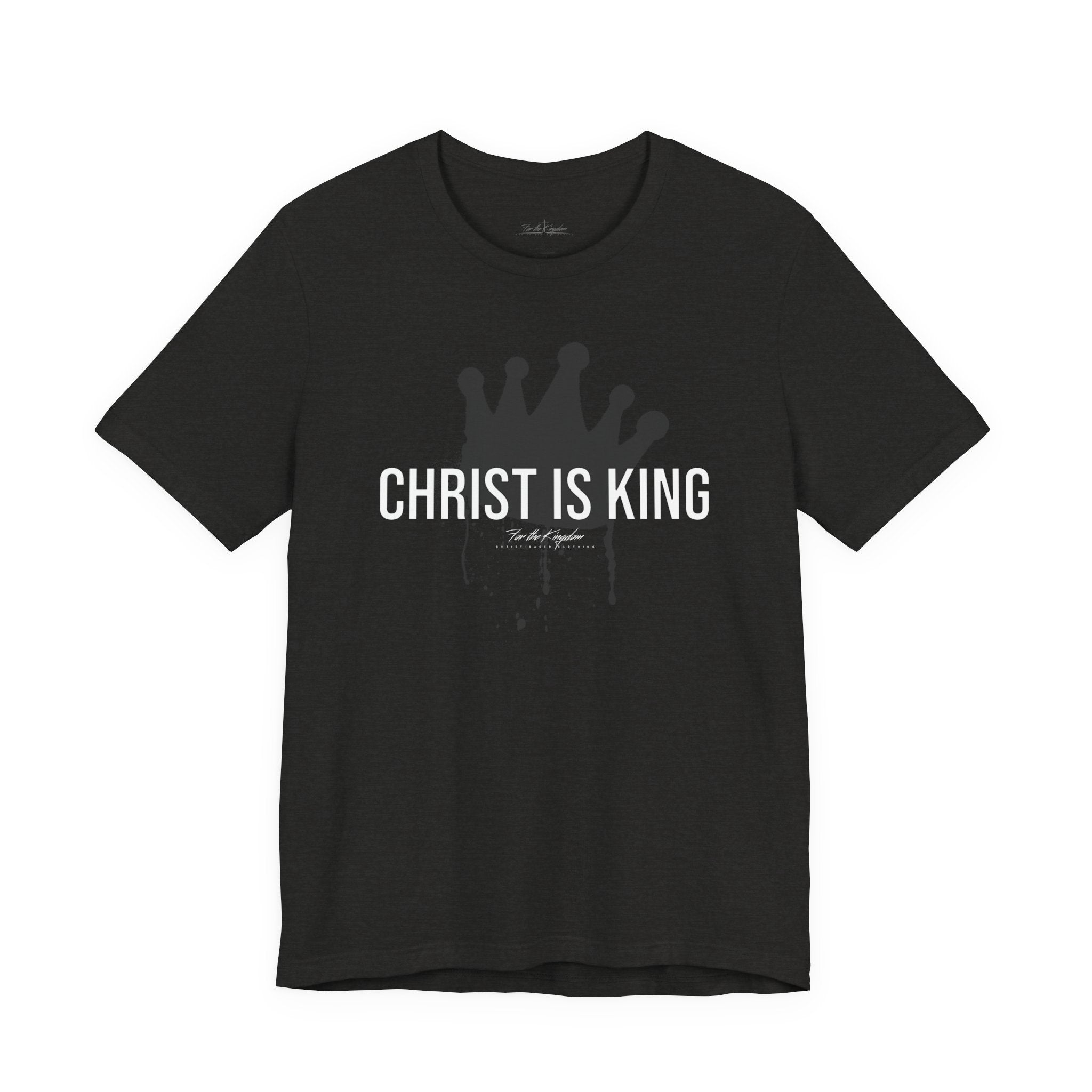 Christ Is King Crown Light Pallete Tee — Christian Faith Shirt