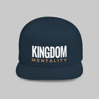 Kingdom Mentality Flat Bill Snapback Hat — Bold Faith-Inspired Streetwear Cap