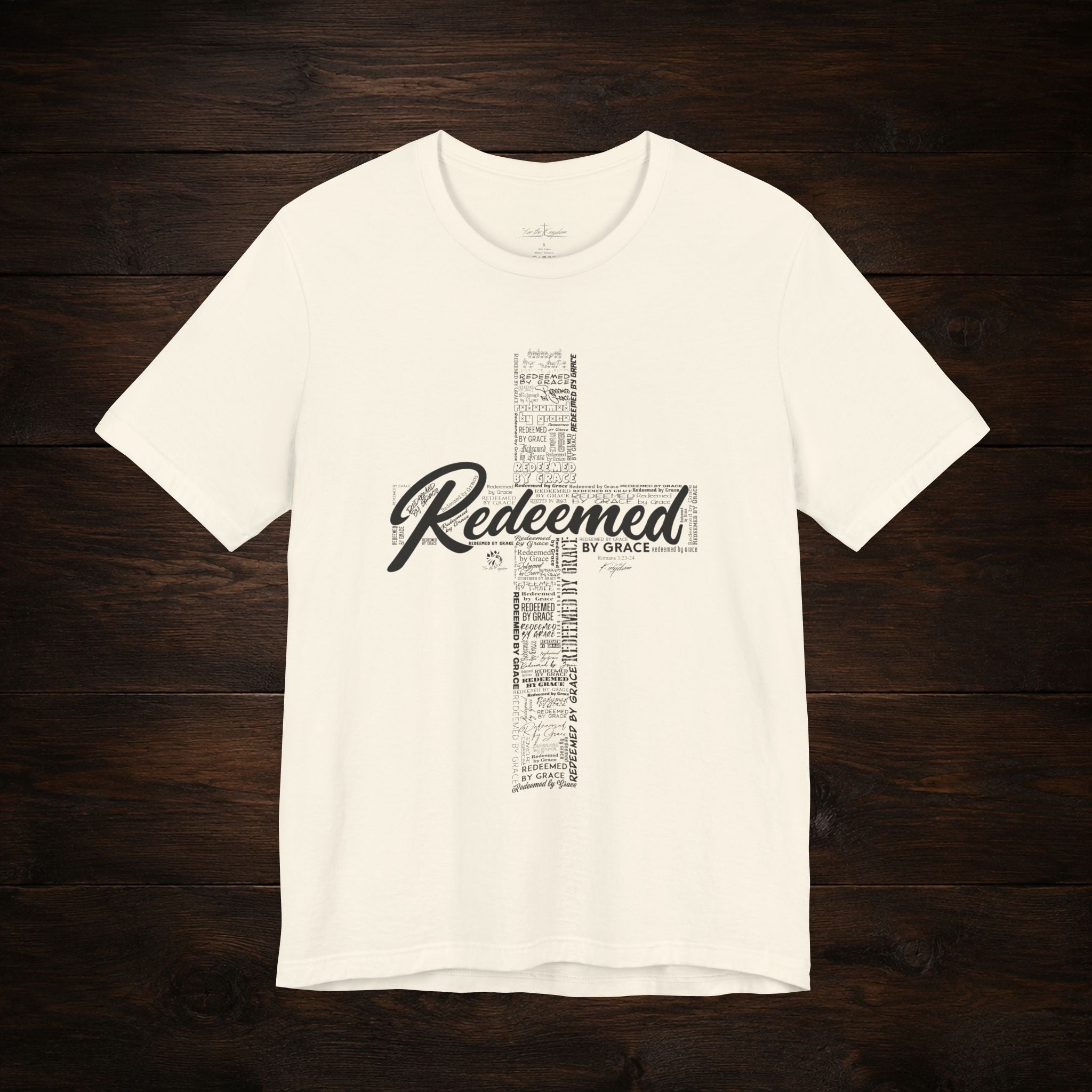 Redeemed by Grace Dark Palette Christian T-Shirt