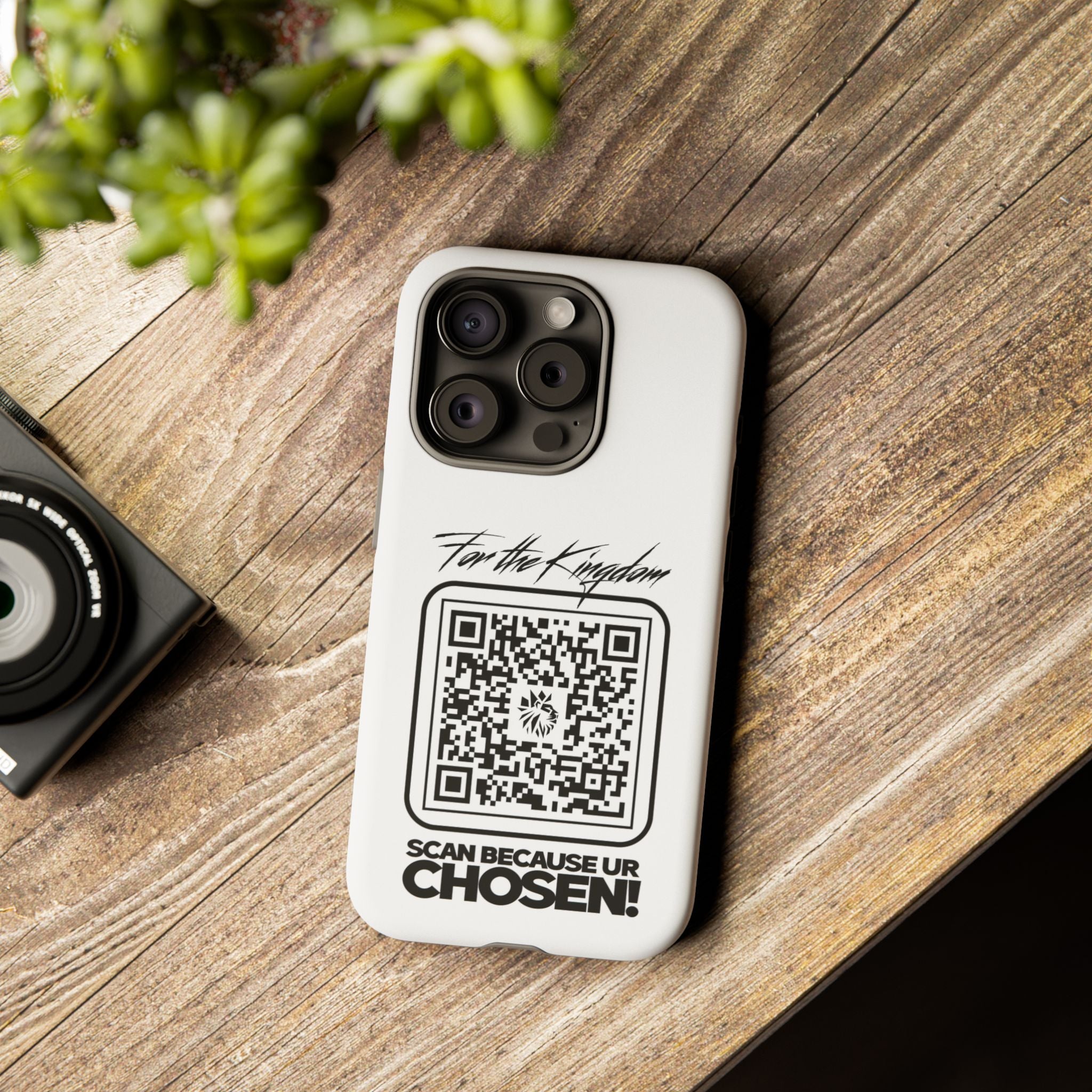 Phone Case — “For the Kingdom” QR Design: Scan Because Ur Chosen