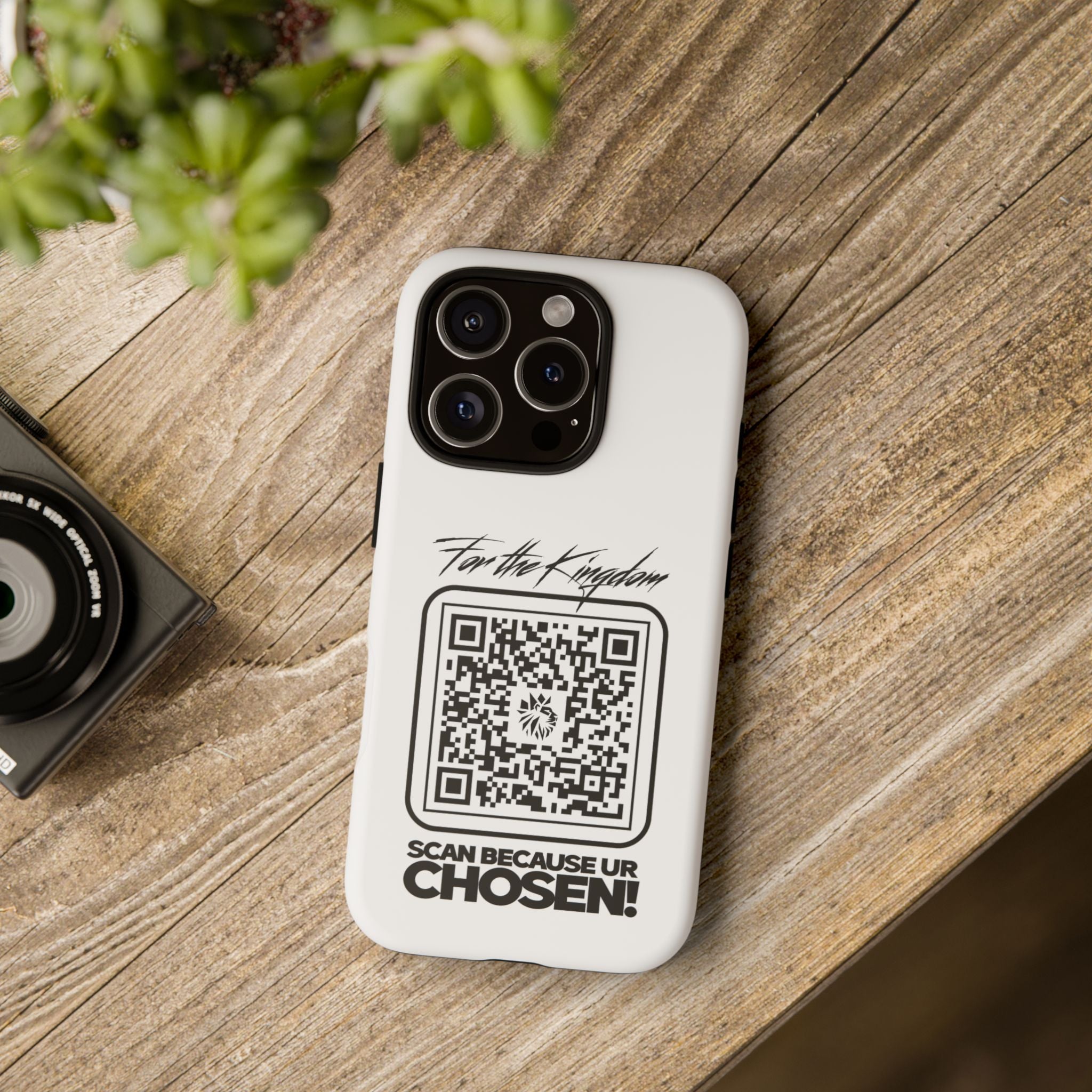 Phone Case — “For the Kingdom” QR Design: Scan Because Ur Chosen