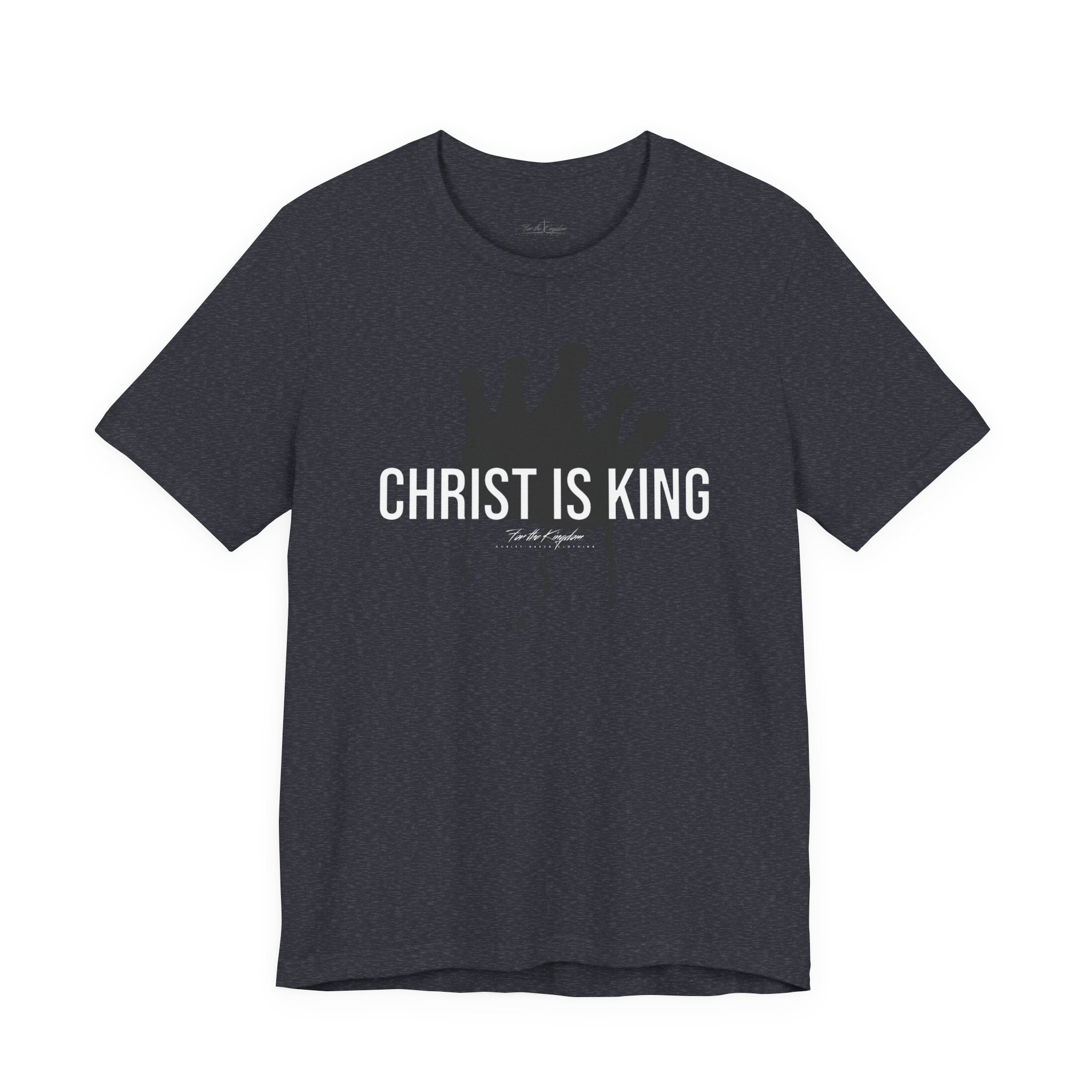 Christ Is King Crown Light Pallete Tee — Christian Faith Shirt