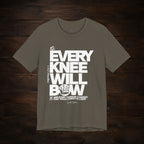 Every Knee Will Bow Light Palette Tee — Christian Faith Graphic T-Shirt
