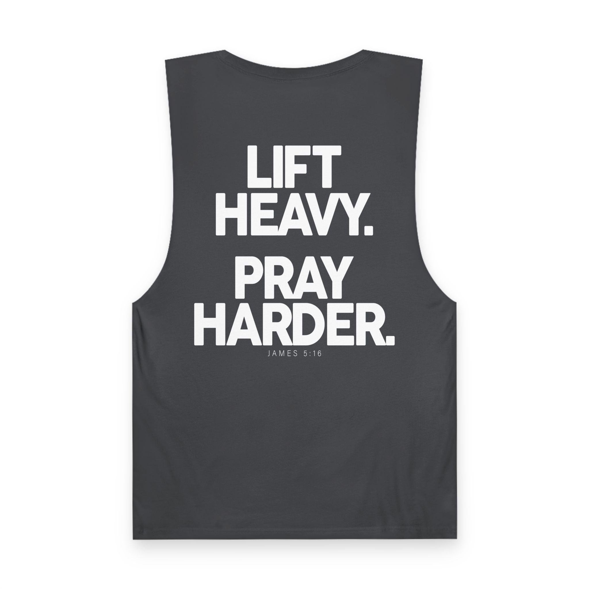 Lift Heavy Pray Harder Tank — Gym Workout Fitness Motivation