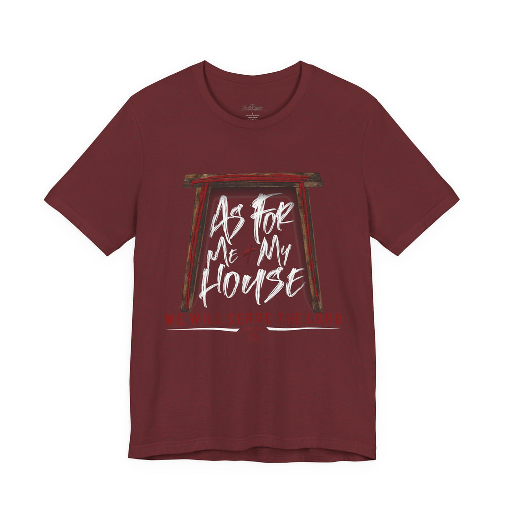 “As For Me & My House" Light Pallete Christian Tee