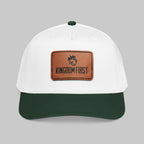 Kingdom First Leather Patch Baseball Cap