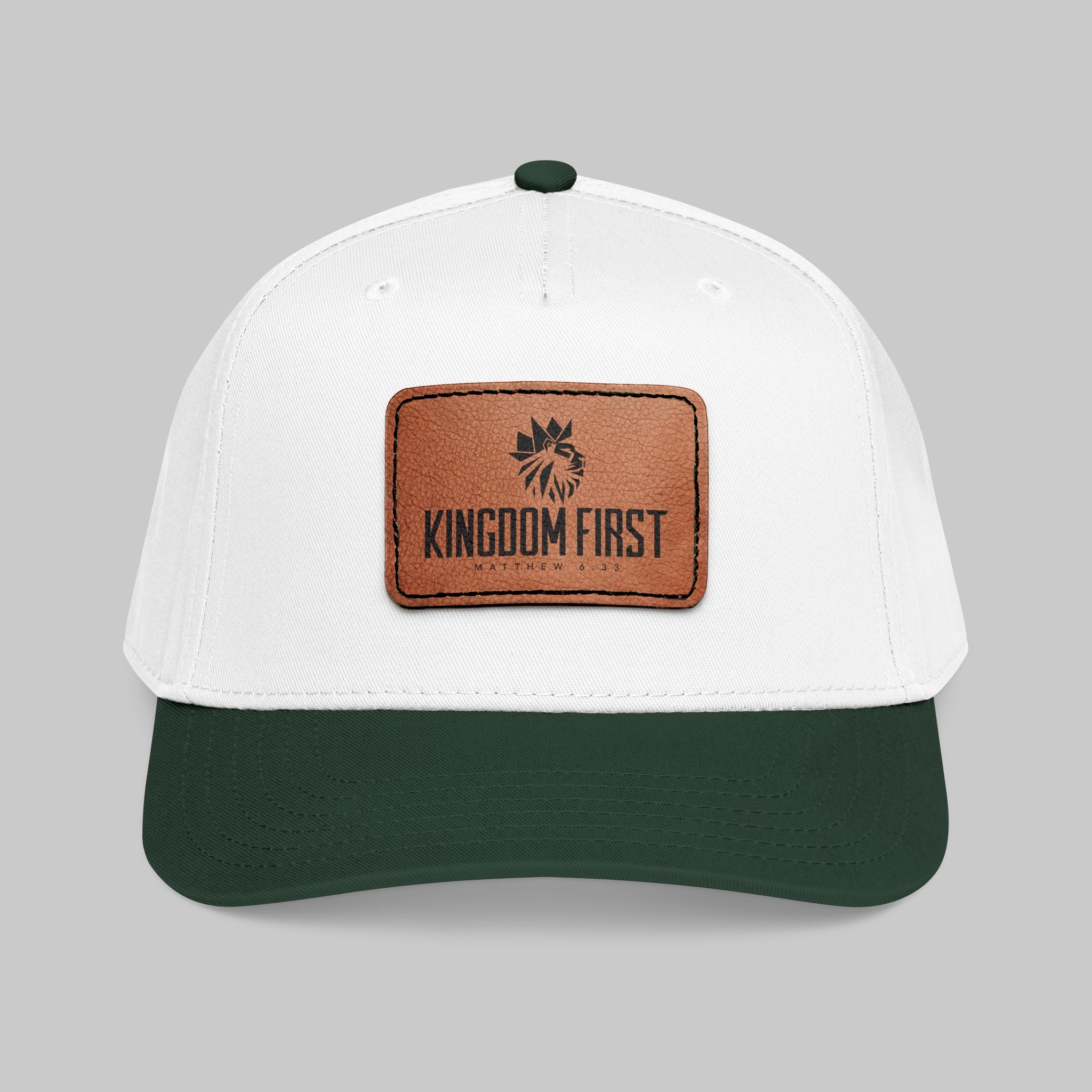 Kingdom First Leather Patch Baseball Cap