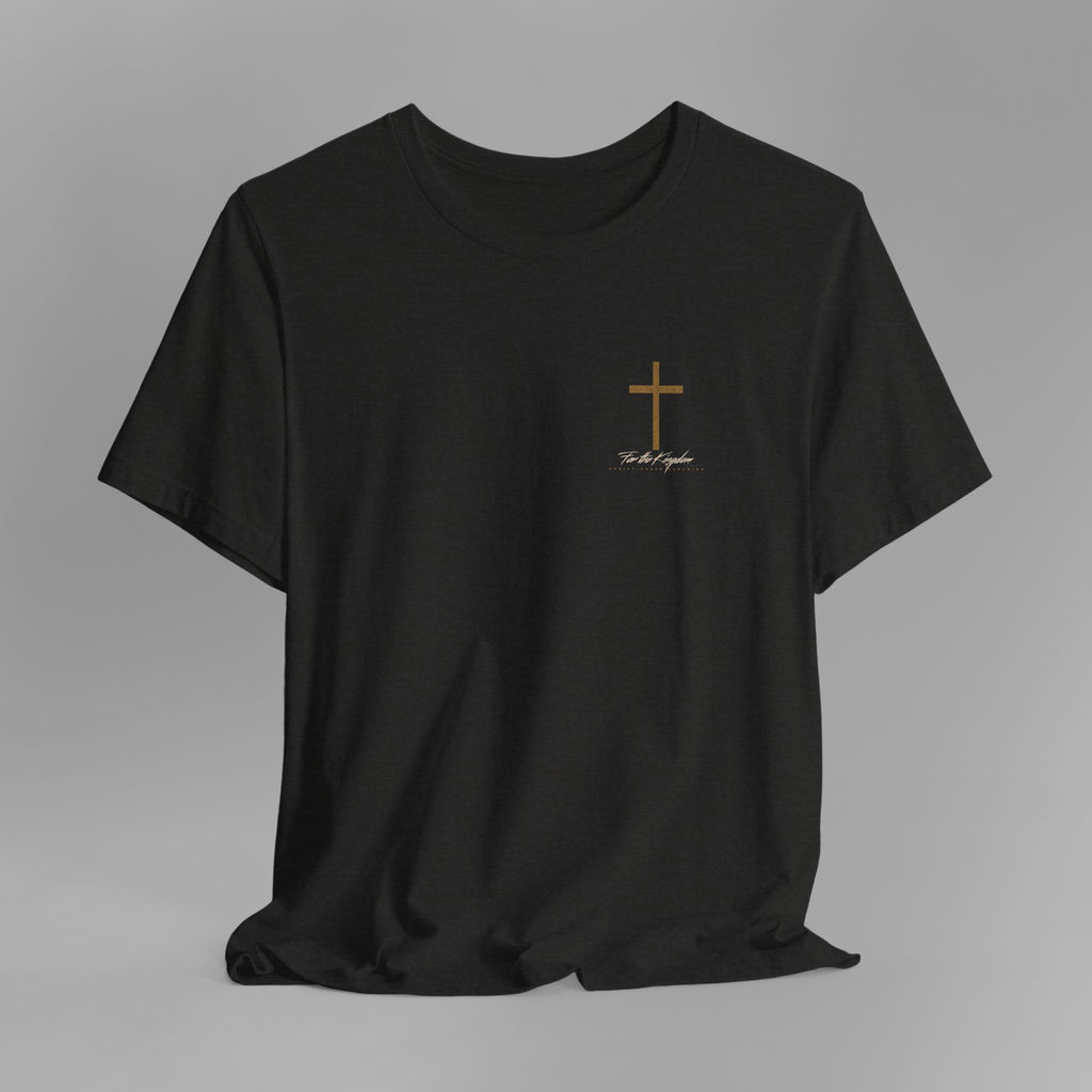 In Christ Alone T-Shirt — Christian Cross & Crown of Thorns Faith Tee