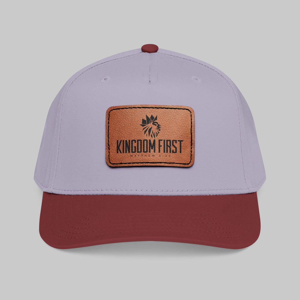 Kingdom First Leather Patch Baseball Cap