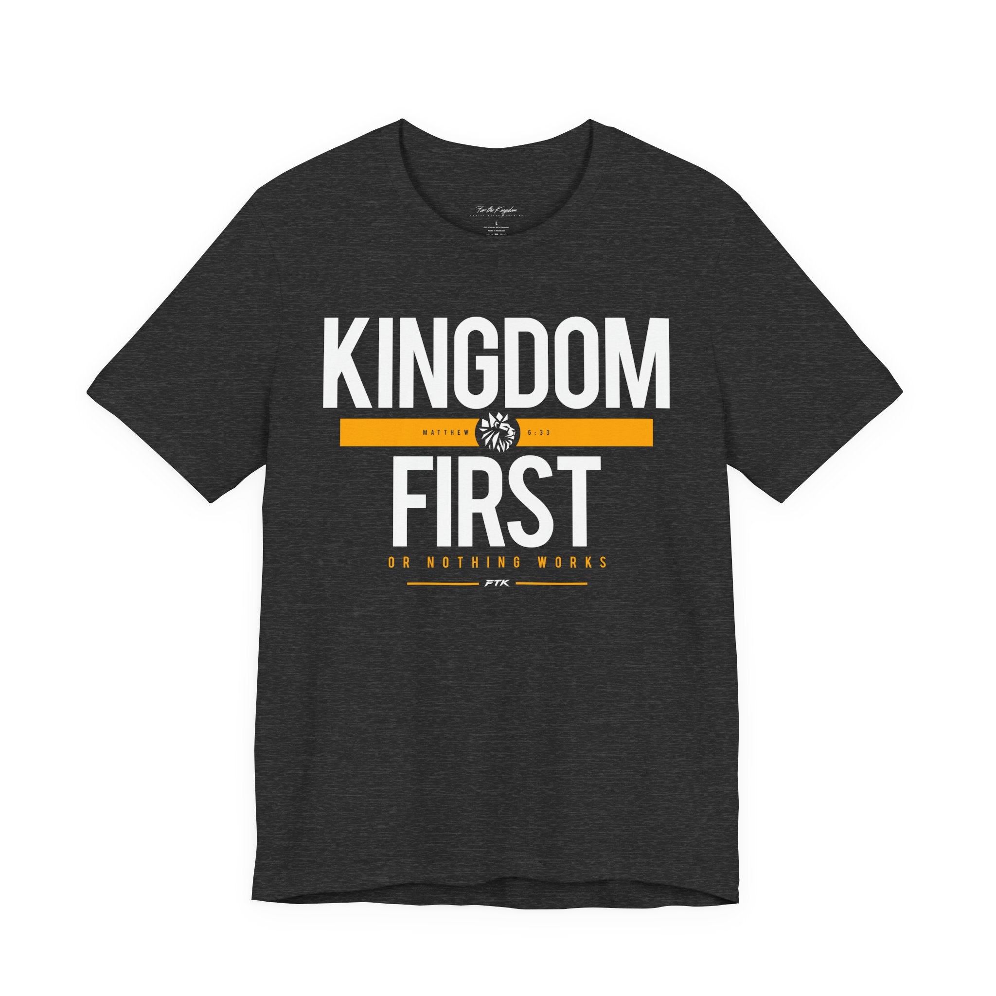 Kingdom First T-Shirt — Faith-Based Inspirational Tee
