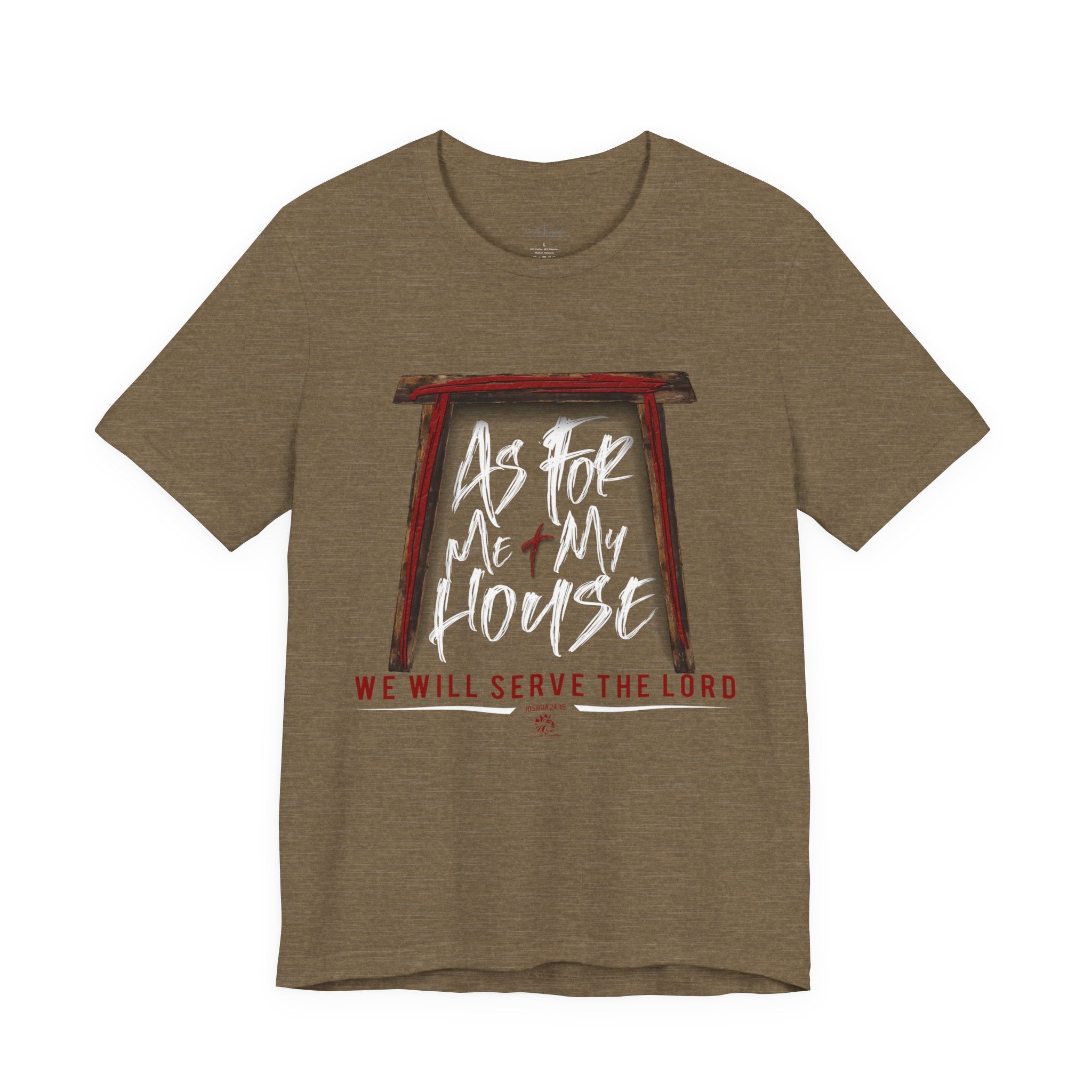 “As For Me & My House" Light Pallete Christian Tee
