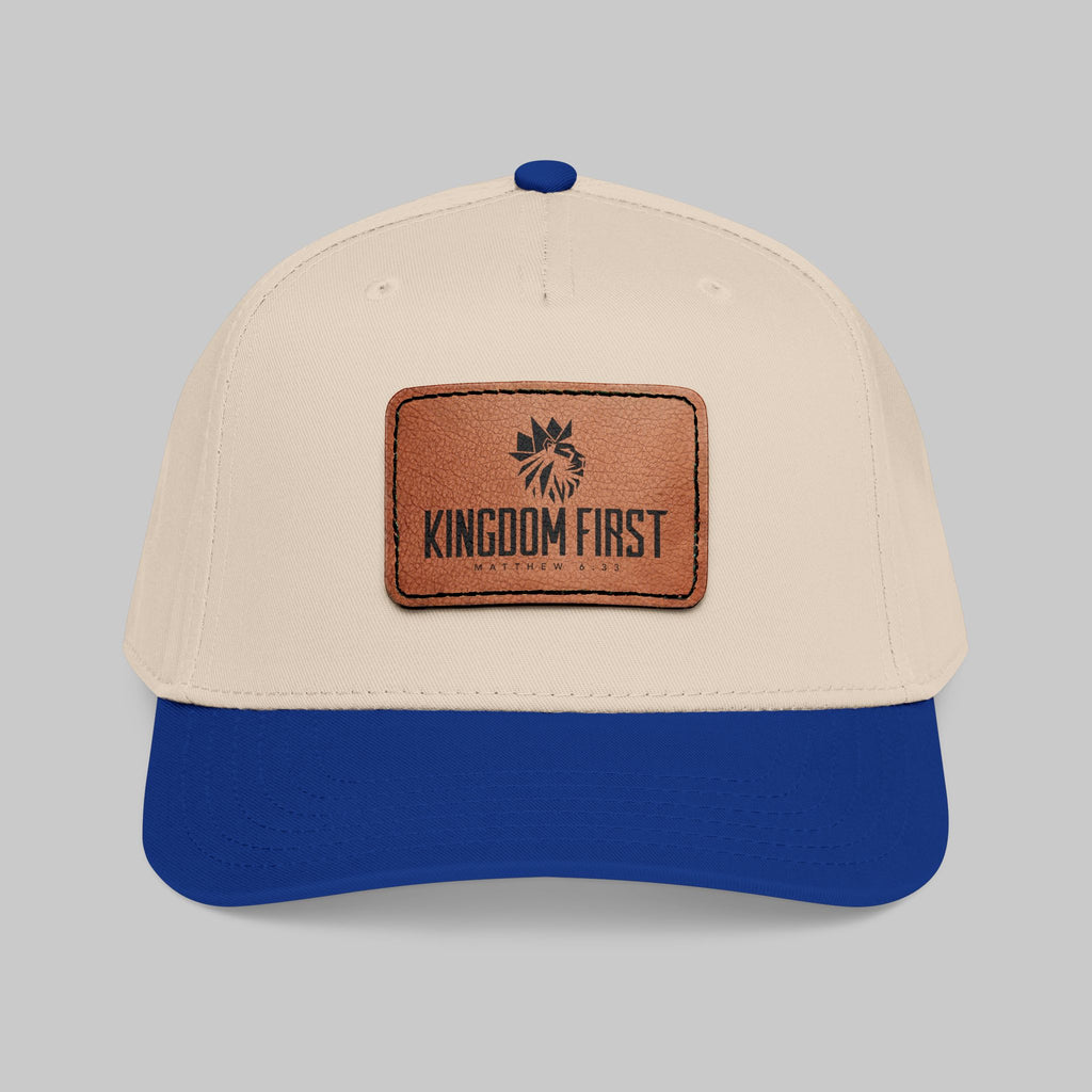 Kingdom First Leather Patch Baseball Cap