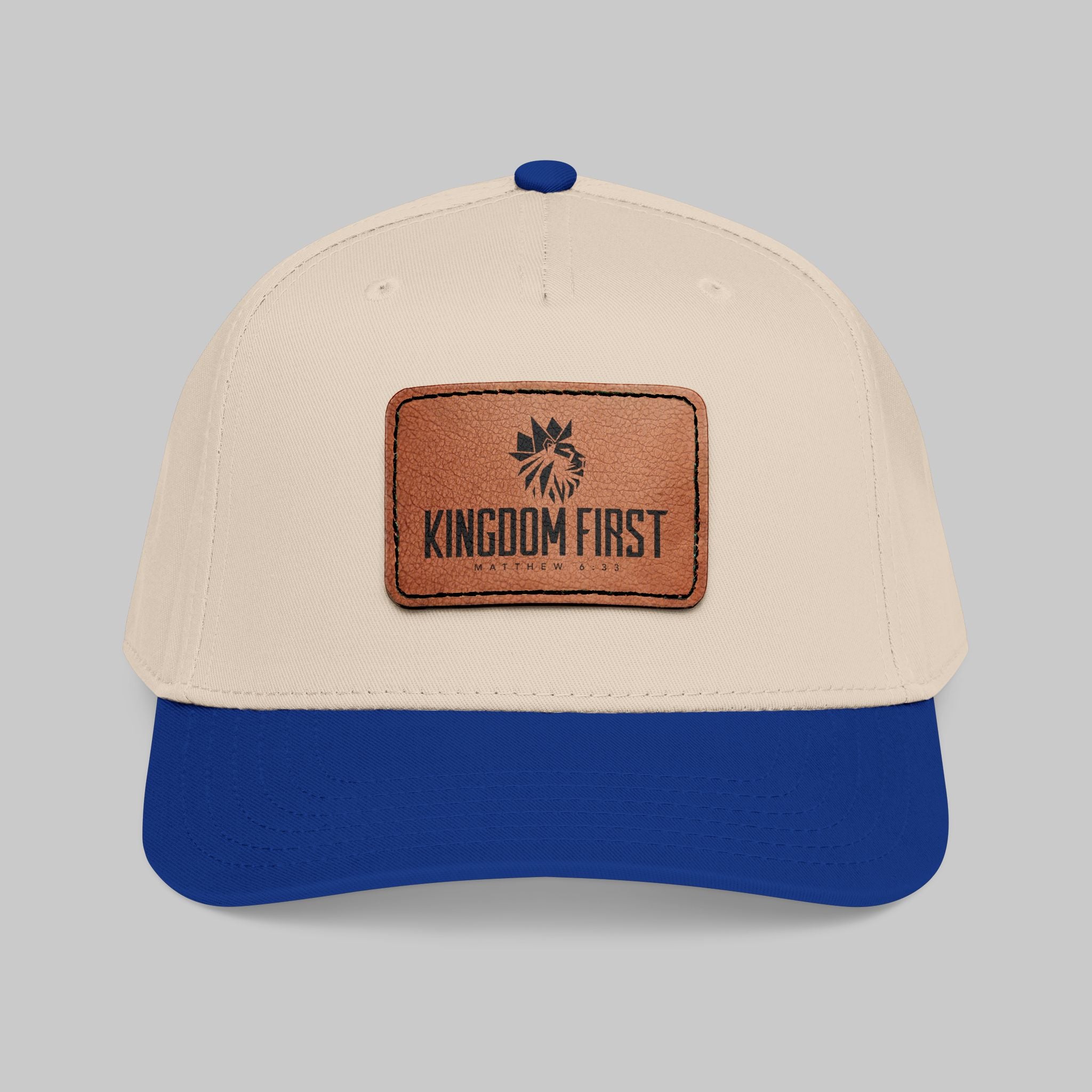 Kingdom First Leather Patch Baseball Cap