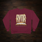 Christian Crewneck Sweatshirt — "BYOB (Bring Your Own Bible)" Faith Graphic