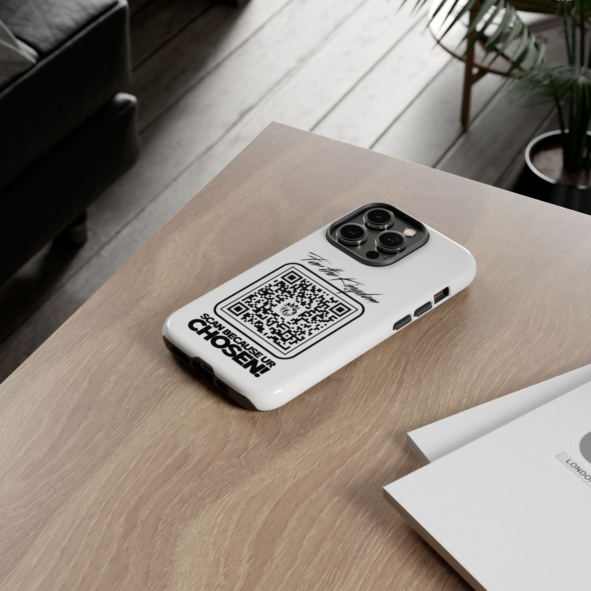 Phone Case — “For the Kingdom” QR Design: Scan Because Ur Chosen