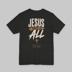 Christian T-Shirt — "Jesus Paid It All" Cross Graphic Tee