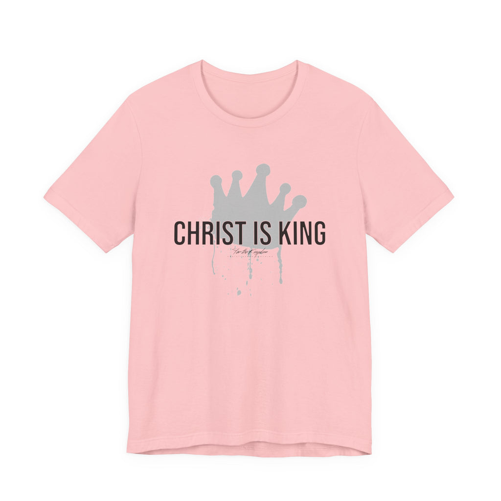 Christ Is King Crown Dark Pallete Tee — Christian Faith Shirt