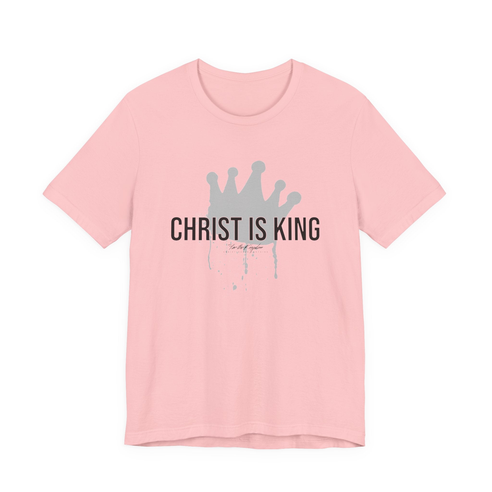 Christ Is King Crown Dark Pallete Tee — Christian Faith Shirt