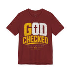 God Checked T-Shirt — Christian Faith Graphic Tee