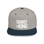 Copy of Christ is King — Flat Bill Snapback Hat — Bold Faith Statement Cap