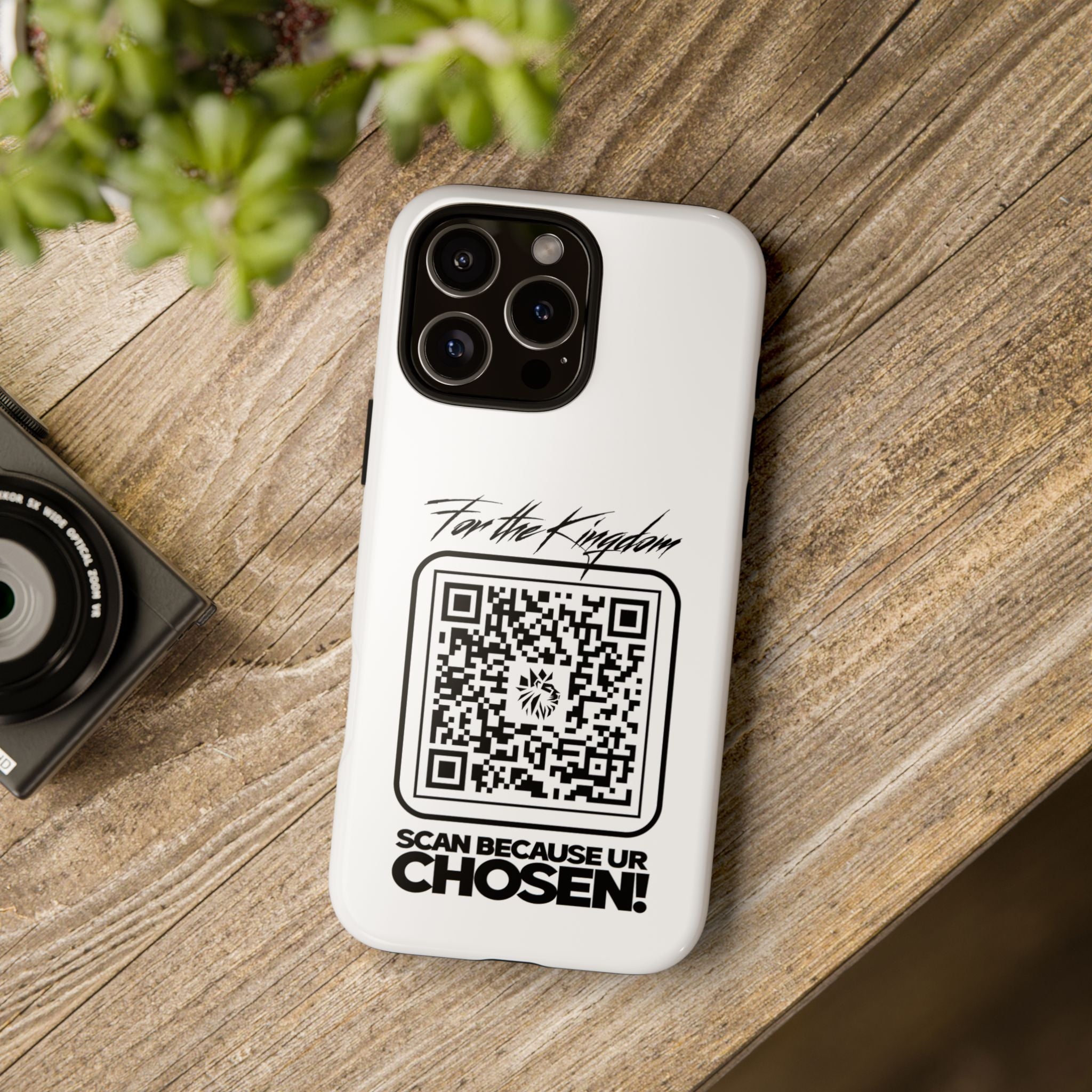 Phone Case — “For the Kingdom” QR Design: Scan Because Ur Chosen