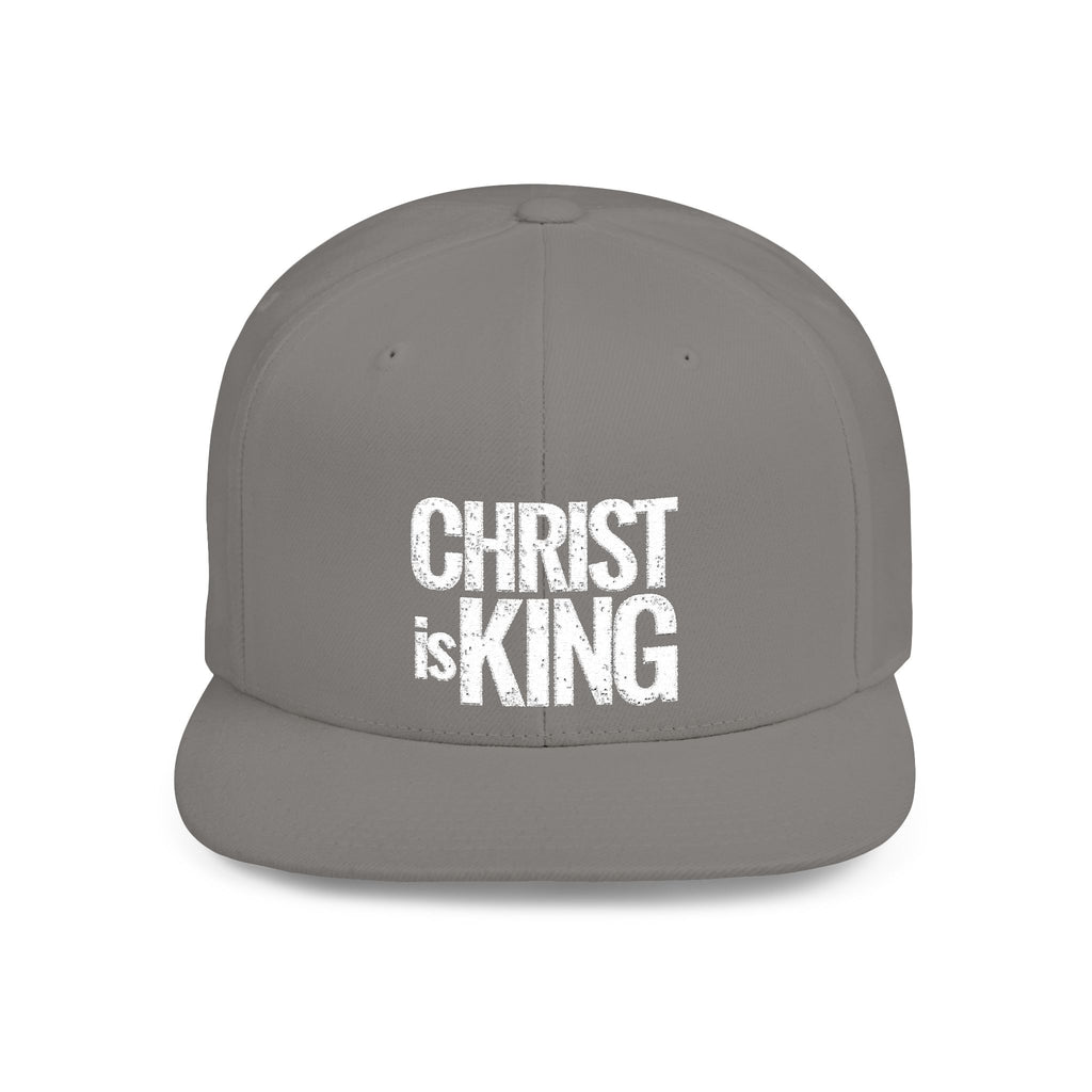 Copy of Christ is King — Flat Bill Snapback Hat — Bold Faith Statement Cap