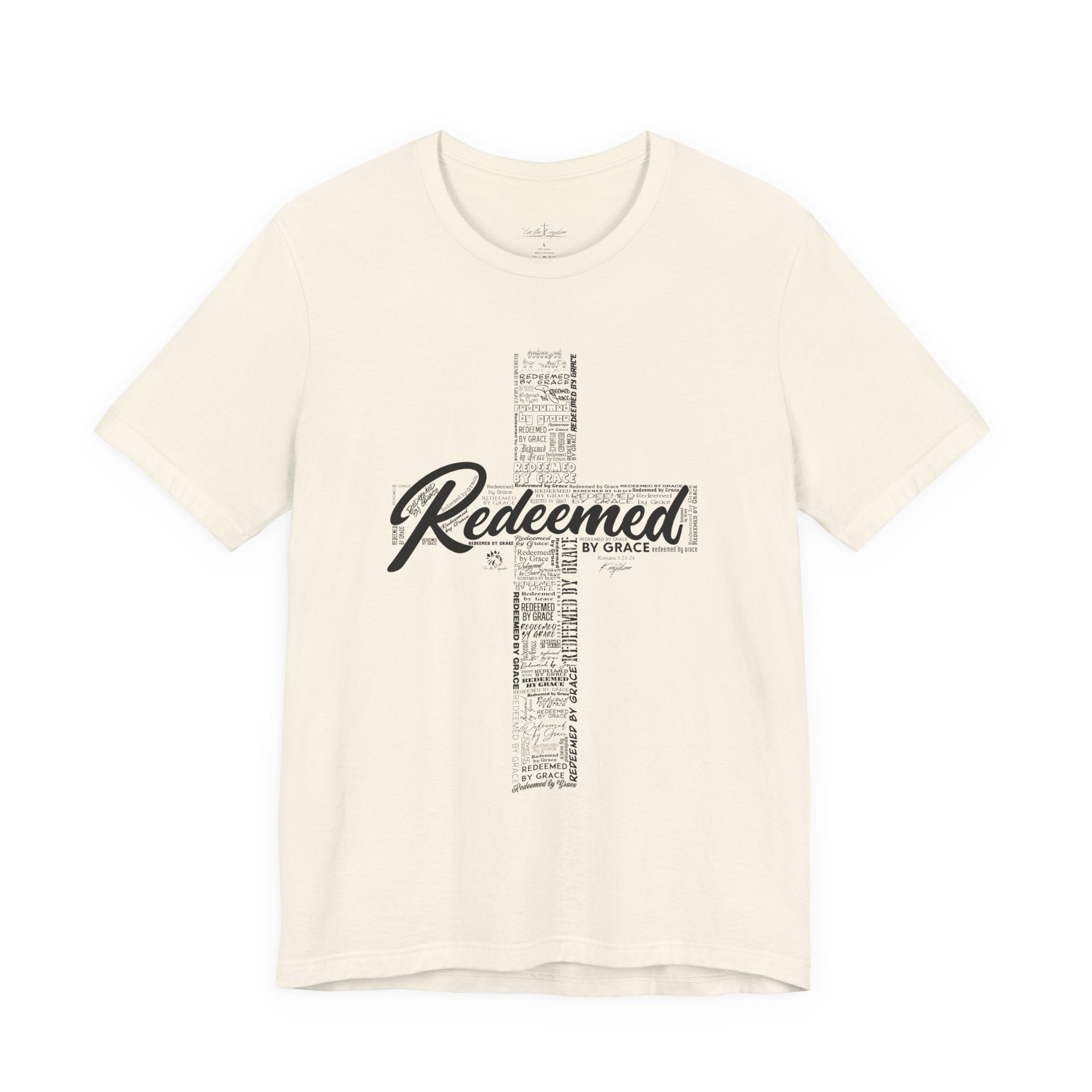 Redeemed by Grace Dark Palette Christian T-Shirt