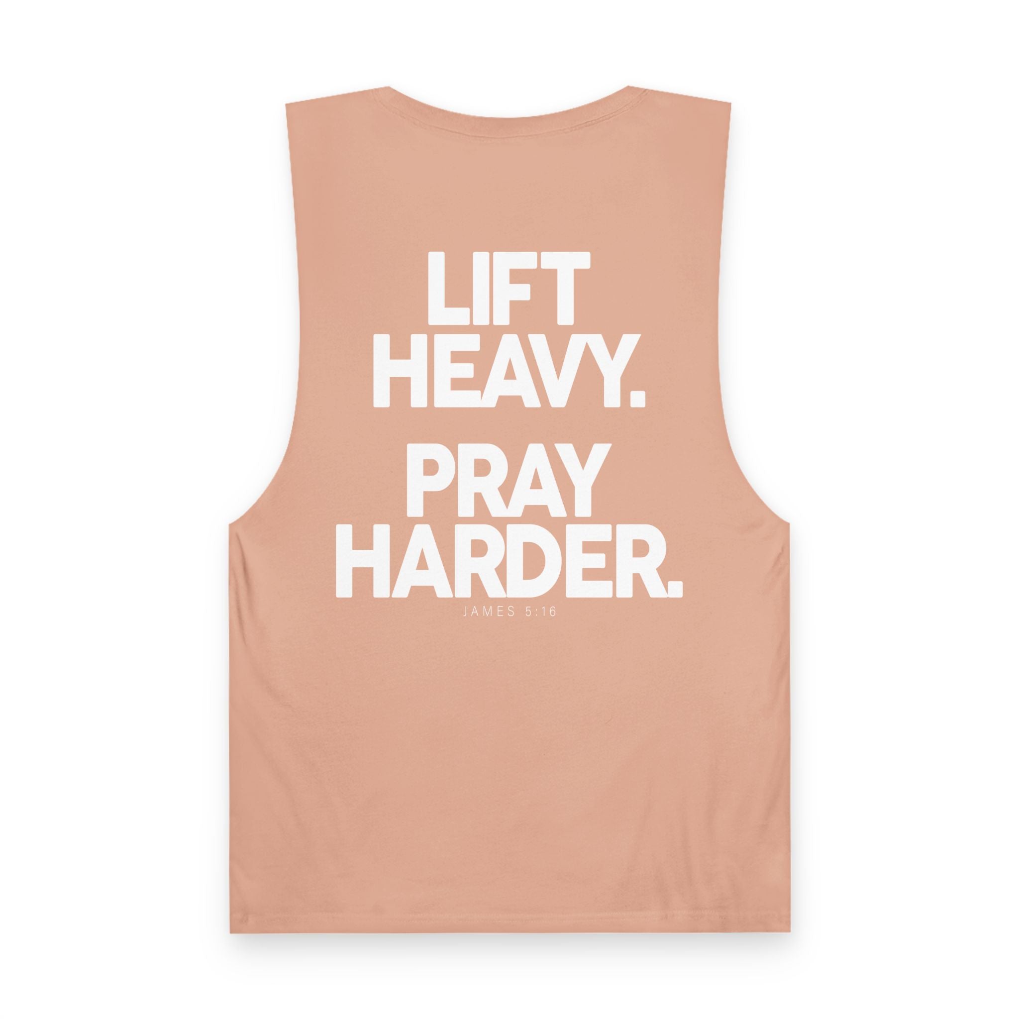 Lift Heavy Pray Harder Tank — Gym Workout Fitness Motivation