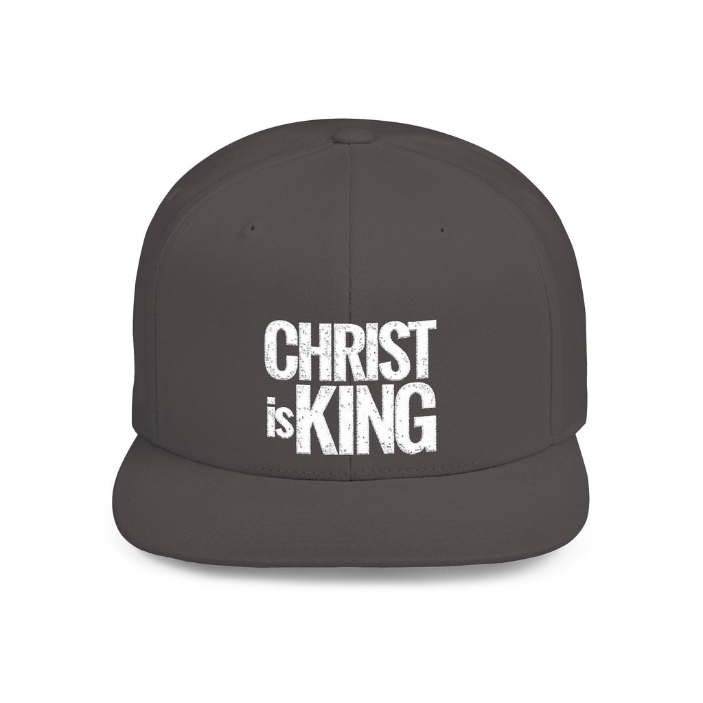 Copy of Christ is King — Flat Bill Snapback Hat — Bold Faith Statement Cap