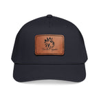 FTK Lion of Judah Leather Patch Baseball Cap — Mid Profile Rustic Outdoor Hat with Rectangle Patch