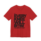 Every Knee Will Bow Dark Palette Tee — Christian Faith Graphic T-Shirt