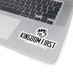 Kingdom First Sticker — Matthew 6:33 Christian Lion Decal
