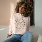 Just a Girl in Love with Jesus - Christian Crop Hoodie