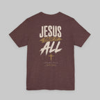 Christian T-Shirt — "Jesus Paid It All" Cross Graphic Tee
