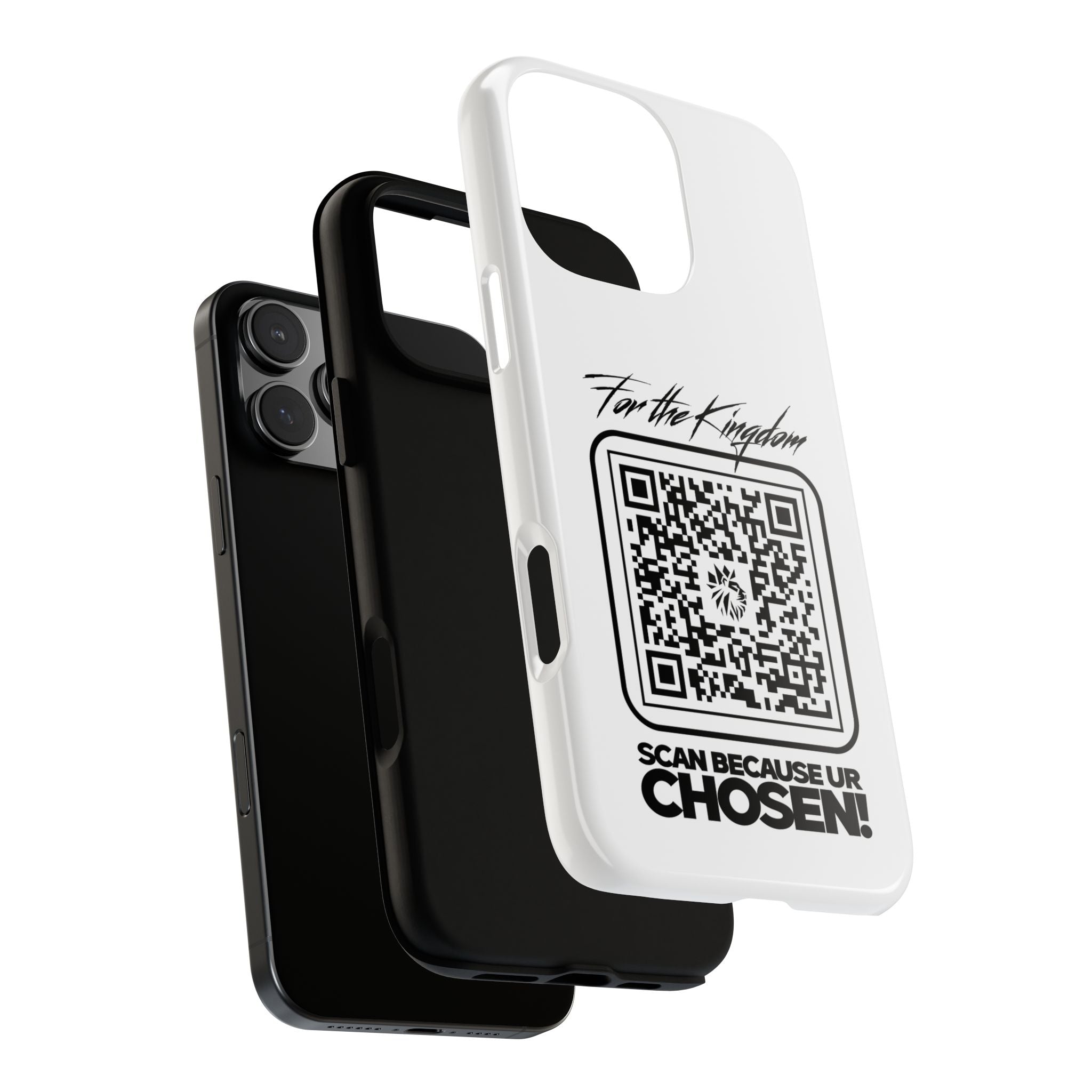 Phone Case — “For the Kingdom” QR Design: Scan Because Ur Chosen
