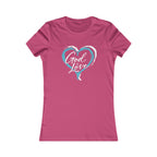 God Is Love Heart Women's Tee — Christian Graphic Shirt