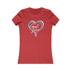 God Is Love Heart Women's Tee — Christian Graphic Shirt