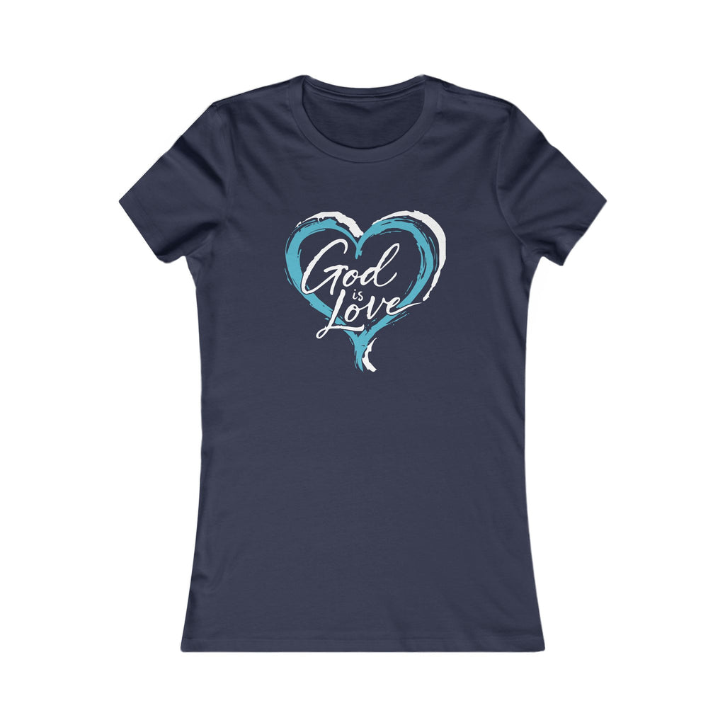 God Is Love Heart Women's Tee — Christian Graphic Shirt