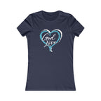 God Is Love Heart Women's Tee — Christian Graphic Shirt
