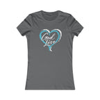 God Is Love Heart Women's Tee — Christian Graphic Shirt