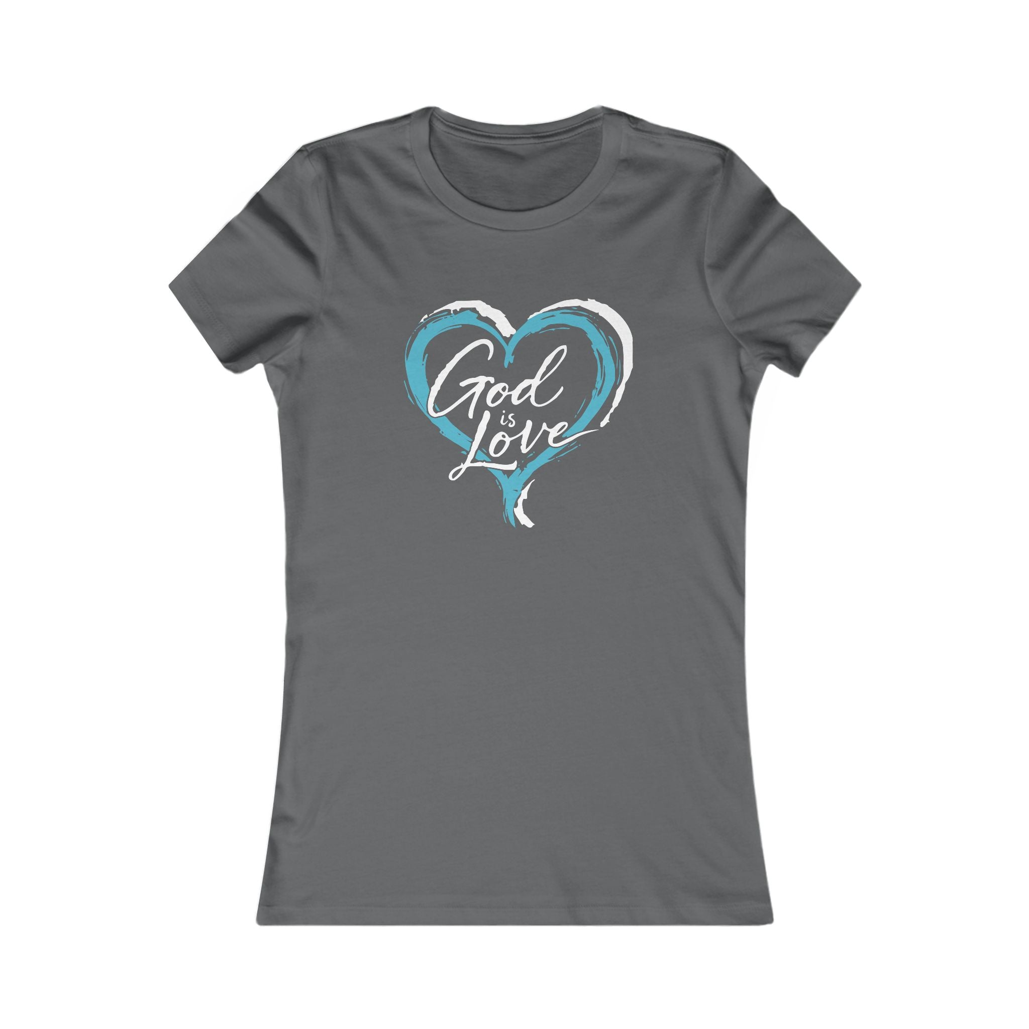 God Is Love Heart Women's Tee — Christian Graphic Shirt