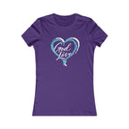 God Is Love Heart Women's Tee — Christian Graphic Shirt